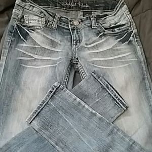 Acid wash skinny jeans